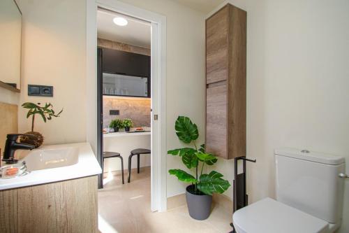 Et badeværelse på Atico en el centro de Sevilla