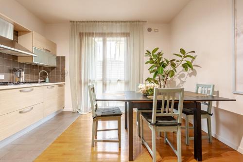 Η κουζίνα ή μικρή κουζίνα στο Bilocale moderno a Conselve