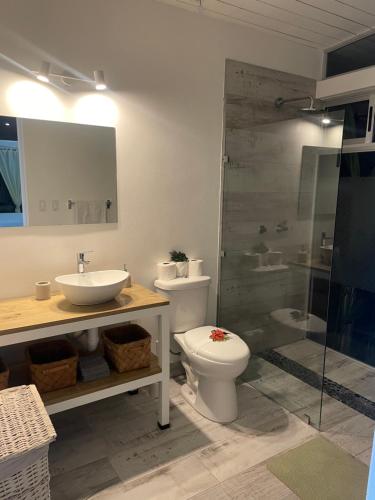 Ένα μπάνιο στο Villas Pura Vida