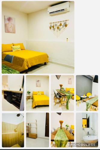 Ένα ή περισσότερα κρεβάτια σε δωμάτιο στο Alojamiento Centrico en Chetumal