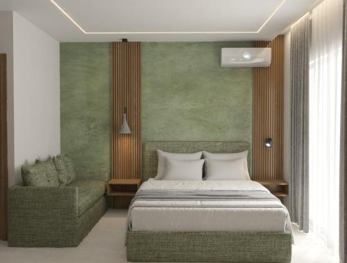 Ένα ή περισσότερα κρεβάτια σε δωμάτιο στο Studios Maria - Renovating Brand New for 2026