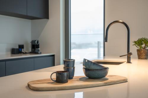 Kuchyň nebo kuchyňský kout v ubytování Apart 3 01