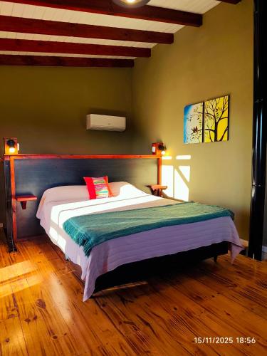 Ένα ή περισσότερα κρεβάτια σε δωμάτιο στο Cabaña Ali