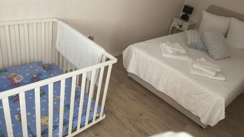 Postel nebo postele na pokoji v ubytování Bela i Mare