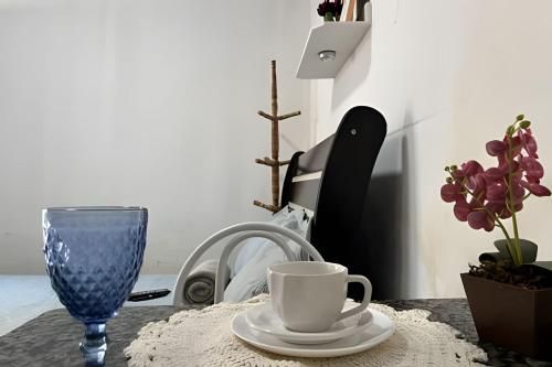 Een zitgedeelte bij Studio p/3 Climatizado