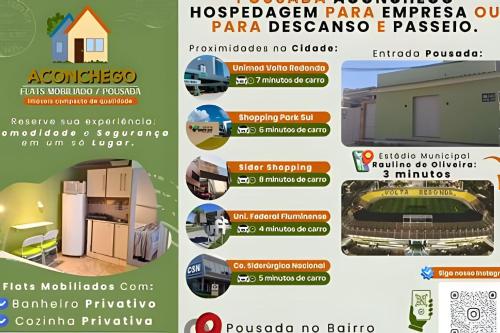 a flyer for a hospedia workshop on hospacerpingping panza at Micro Flat Compacto c/Banheiro in Volta Redonda