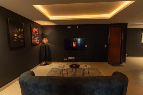 Χώρος καθιστικού στο Elysium Tower Boutique Apartments Facing Centaurus Mall Islamabad