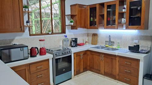 Køkken eller tekøkken på La Brisa Verde de Tarapoto