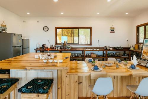 Η κουζίνα ή μικρή κουζίνα στο Sal y Sol