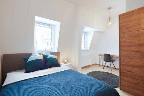 Ένα ή περισσότερα κρεβάτια σε δωμάτιο στο Hauts-de-Seine Meudon