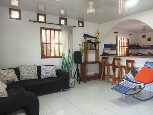 Η κουζίνα ή μικρή κουζίνα στο La casa en la estación cocornà