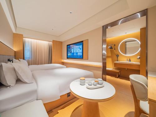 Posezení v ubytování JI Hotel Chengdu Future Center Yushuang Road