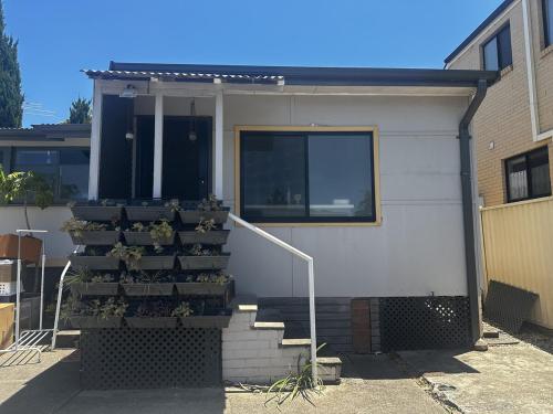 Bygningen som feriehuset ligger i