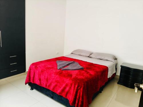 Postel nebo postele na pokoji v ubytování Apartamento - Líbano Tolima