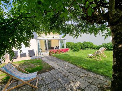 Maison rénovée, proche plage Kerfontaine, 6 pers., animaux admis, 3 chambres - FR-1-775-57