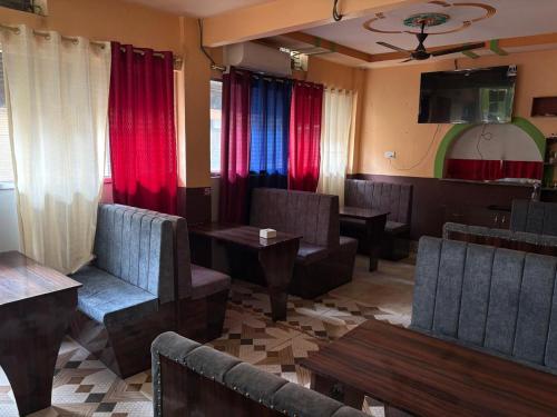 Χώρος καθιστικού στο Hotel De Bramha