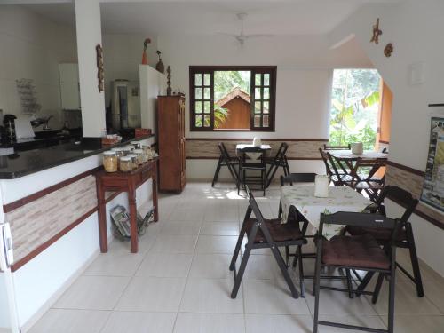 Dapur atau dapur kecil di Pousada Portal das Estrelas