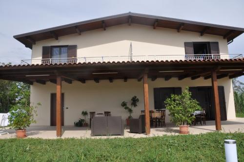 a view of a house with a patio at Artemis in Mirto Crosia