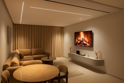 Et opholdsområde på Luxe Appartement Haut Standing Nador Lagoon Rif