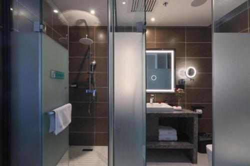 Koupelna v ubytování Xana Hotelle Yinchuan Swan Lake Wangfujing