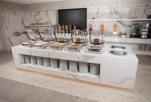 Η κουζίνα ή μικρή κουζίνα στο Hotel stump