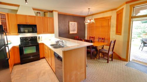 Kuchyň nebo kuchyňský kout v ubytování Embarc Panorama