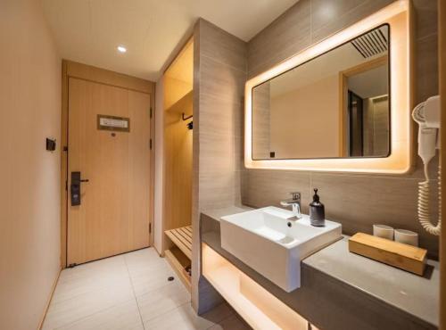 Koupelna v ubytování JI Hotel Chengdu East Railway Station