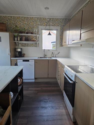 Nhà bếp/bếp nhỏ tại Lilla Tegelhuset