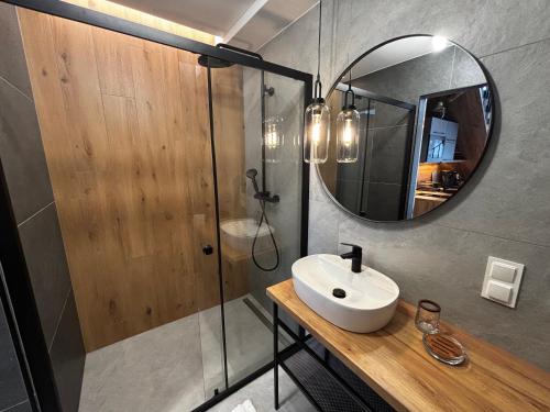 Koupelna v ubytování Green Hills