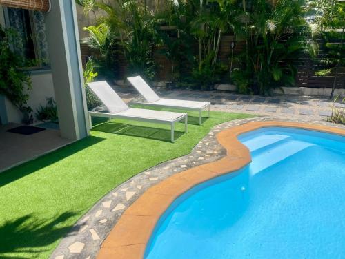 Villa Pacifique, maison spacieuse meublée, logement entier,piscine privee