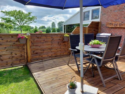 Κήπος έξω από το Ferienwohnung mit Treeneblick