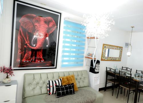 Posezení v ubytování Clark Stays Blue