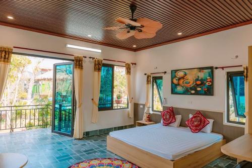 Postel nebo postele na pokoji v ubytování Edu Home