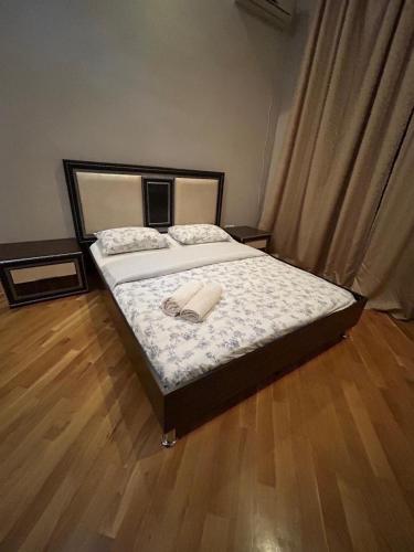 Katil atau katil-katil dalam bilik di Apartment Central
