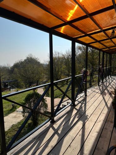 Ban công/sân hiên tại Wooden Villa Sormoni