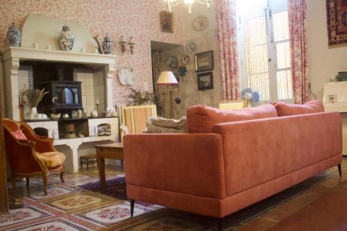 Χώρος καθιστικού στο B&B La Vagabonde