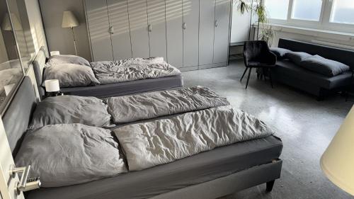 Гостиная зона в Monteur-Apartments Nürtingen - Work and Relax NB