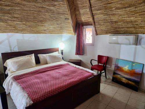 Postel nebo postele na pokoji v ubytování Safari