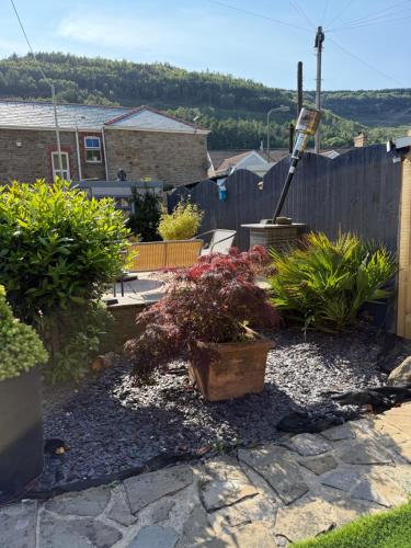 Een tuin van Crosskeys Cottage