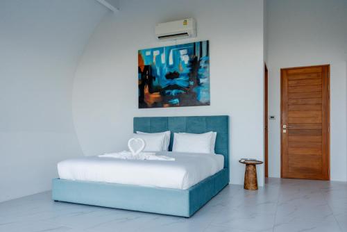 Postel nebo postele na pokoji v ubytování Sea View Chaweng Noi Villa Luxury