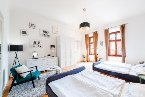 Huge 4 Rooms Charles Bridge Apartment