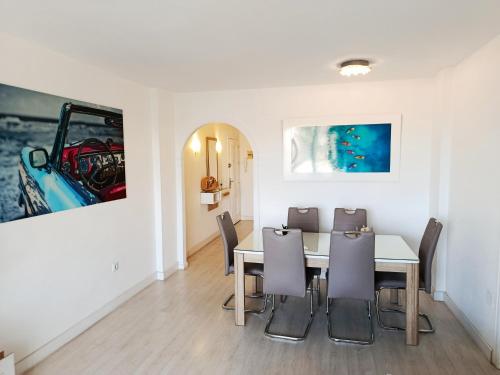 Χώρος καθιστικού στο Beach Front Sea View Punta Prima