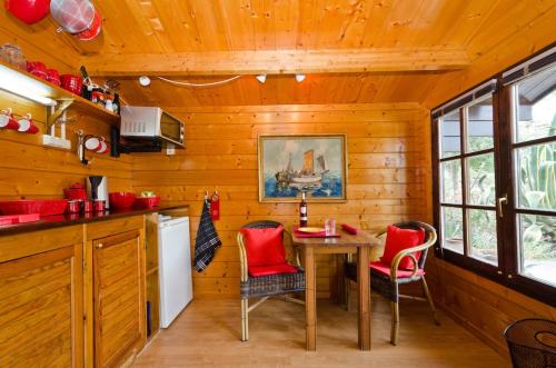 Η κουζίνα ή μικρή κουζίνα στο Private Wooden House