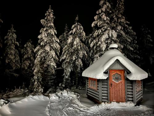 Villa Tykkylä Ruka - ski, nature & peace, sauna, fast wifi om vinteren