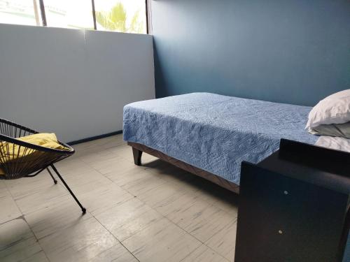 Postel nebo postele na pokoji v ubytování Departamento en Coquimbo centro hospital