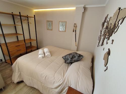 Ένα ή περισσότερα κρεβάτια σε δωμάτιο στο Departamento Los Sauces