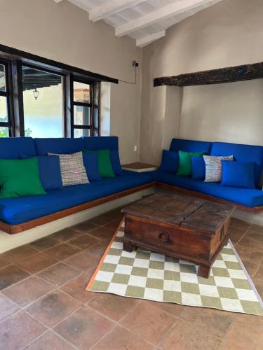 Posezení v ubytování Ombligo connection house