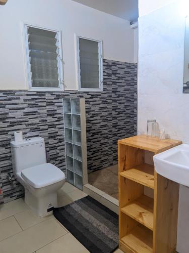 Phòng tắm tại Les Chalets du Voyageur