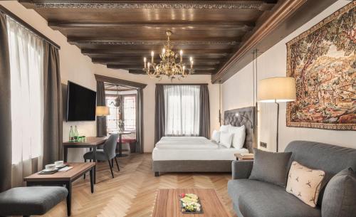 Khu vực ghế ngồi tại Hotel Schwarzer Adler Innsbruck