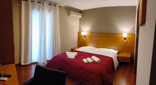 Postel nebo postele na pokoji v ubytování Elclaca